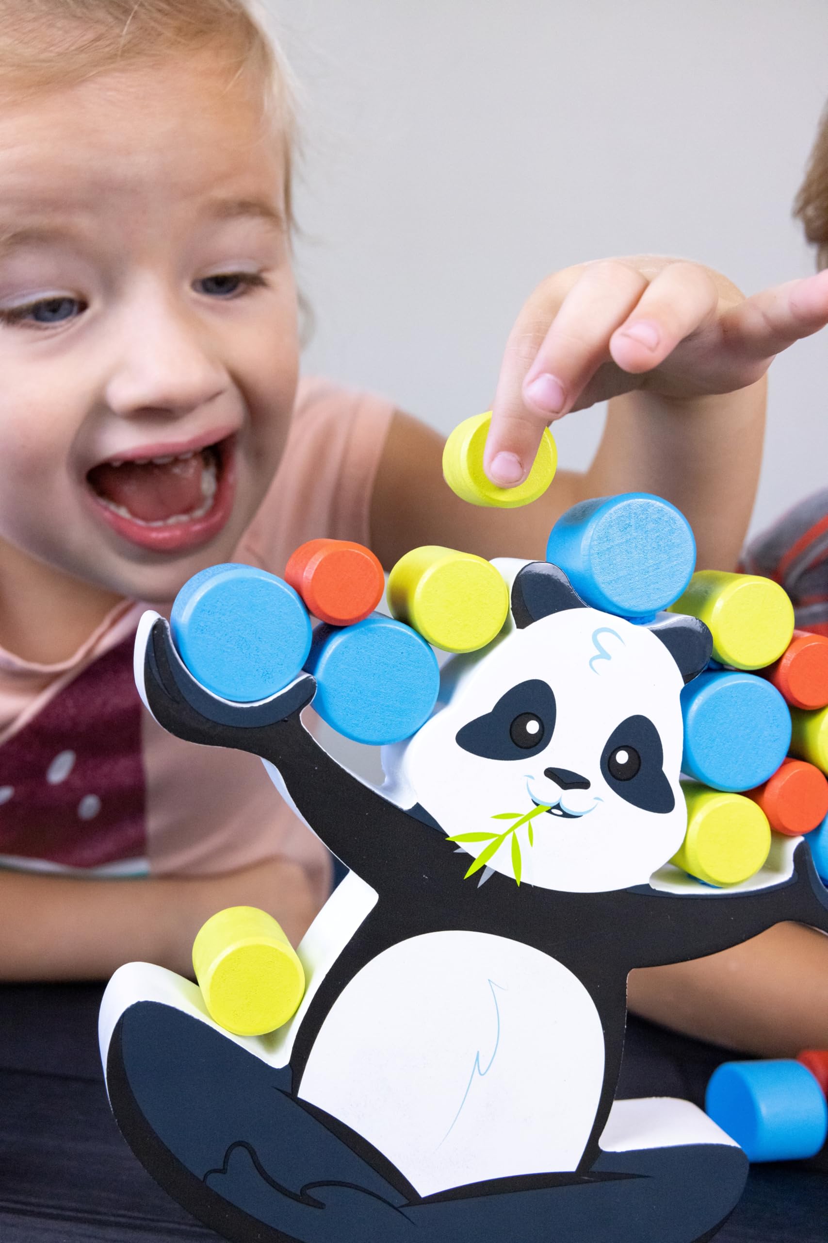 Blue Orange Tabletop Wooden Game, Balancing Preschool Educational, for Kids Friends Family School Parties Daycare, 1-4 Players, Ages 3+, Award Winning, BoomBoom The Balancing Panda Games - Image 3