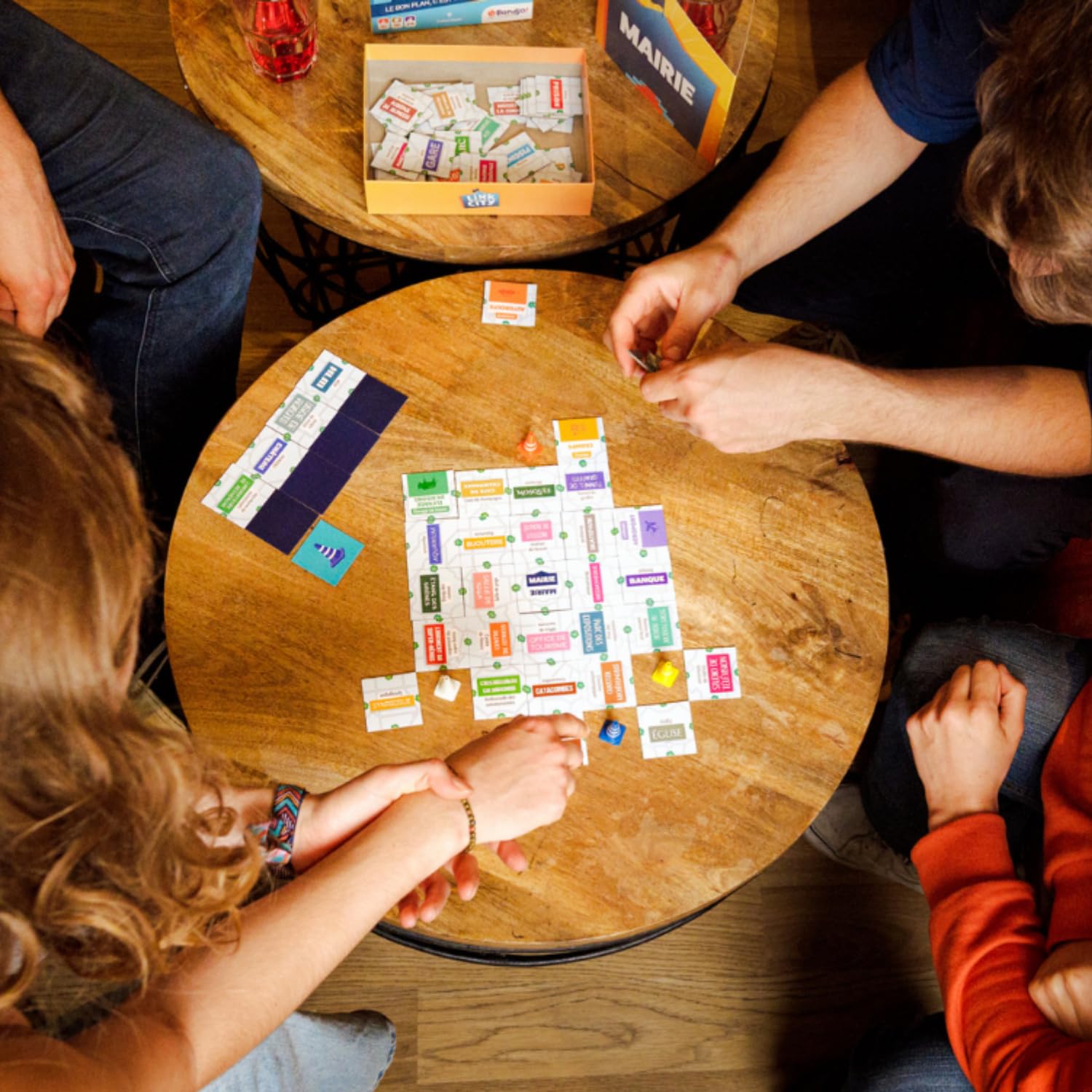 Link City Board Game - Family or Adult Cooperative Party City Building Game for 2 to 6 Players by Blue Orange Games. Recommended for Ages 8 & Up. - Image 6
