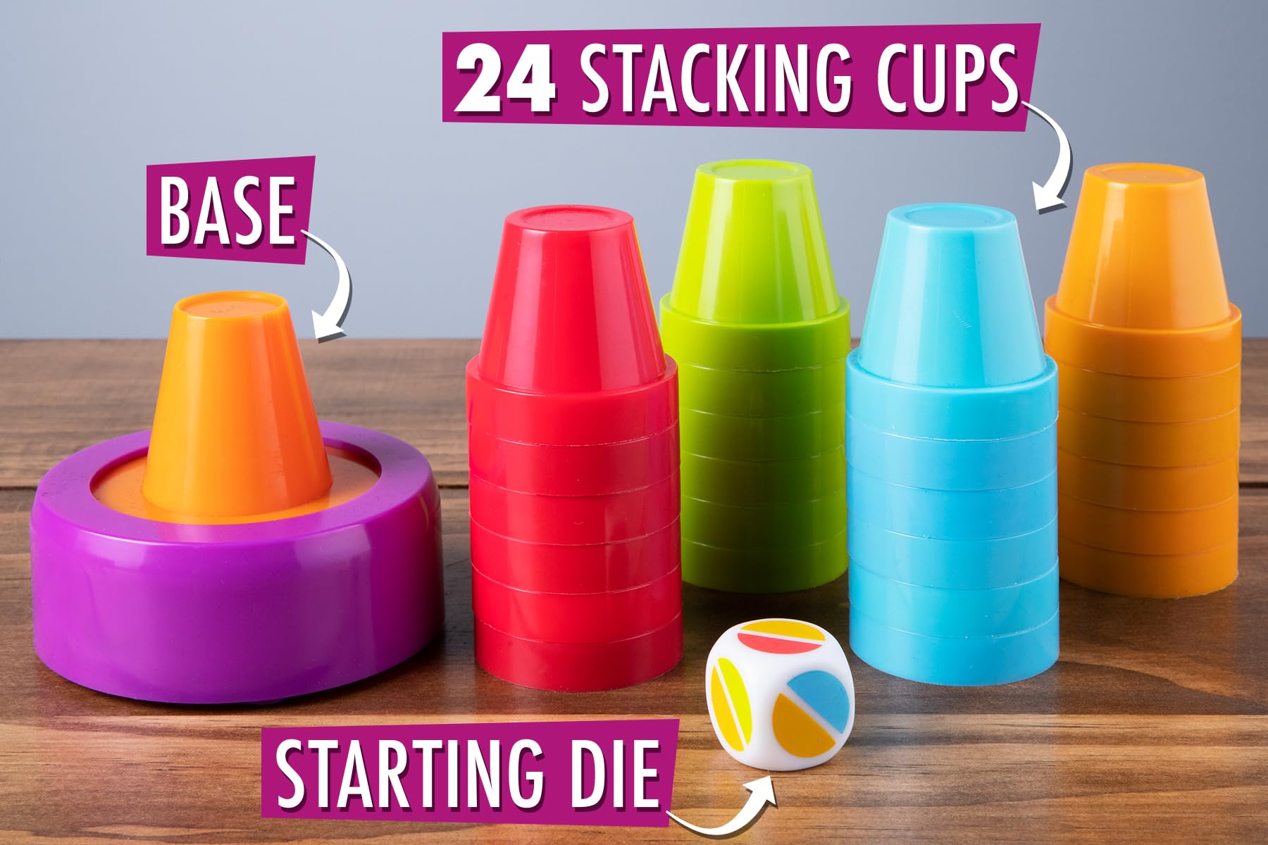 Slam Cup, Speed and Color Matching Cups Kids and Family Game by Blue Orange Games for 2 to 4 Players. Recommended for ages 6 & up - Image 4